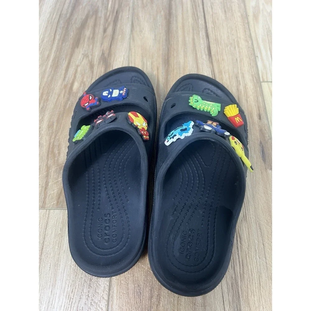 Crocs Iconic Comfort Men 4 Women‎ 6 + Jibbitz Avengers Marvel Fry McDonald's